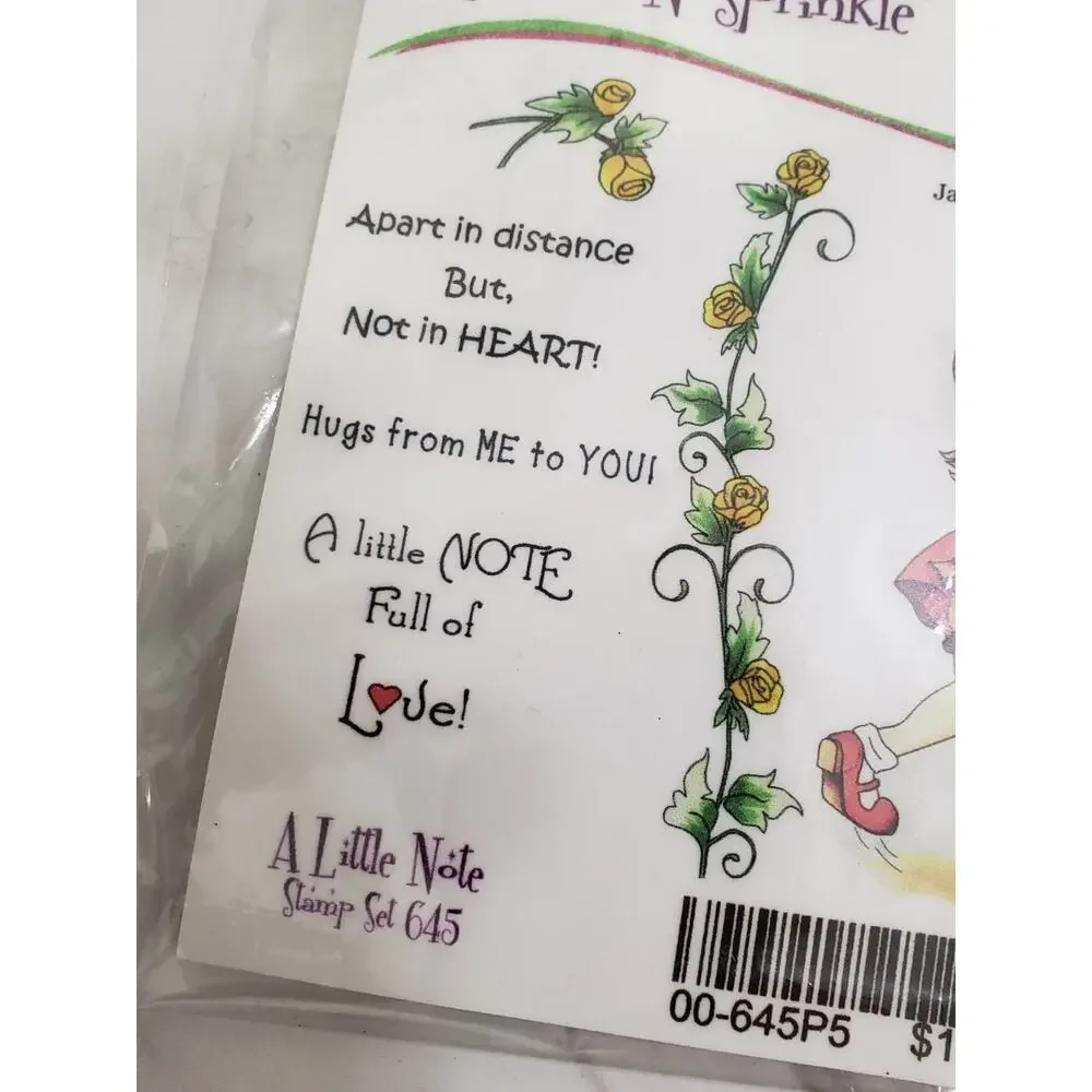 Sparkle‎ N Sprinkle STAMP mailbox girl little note apart in distance love